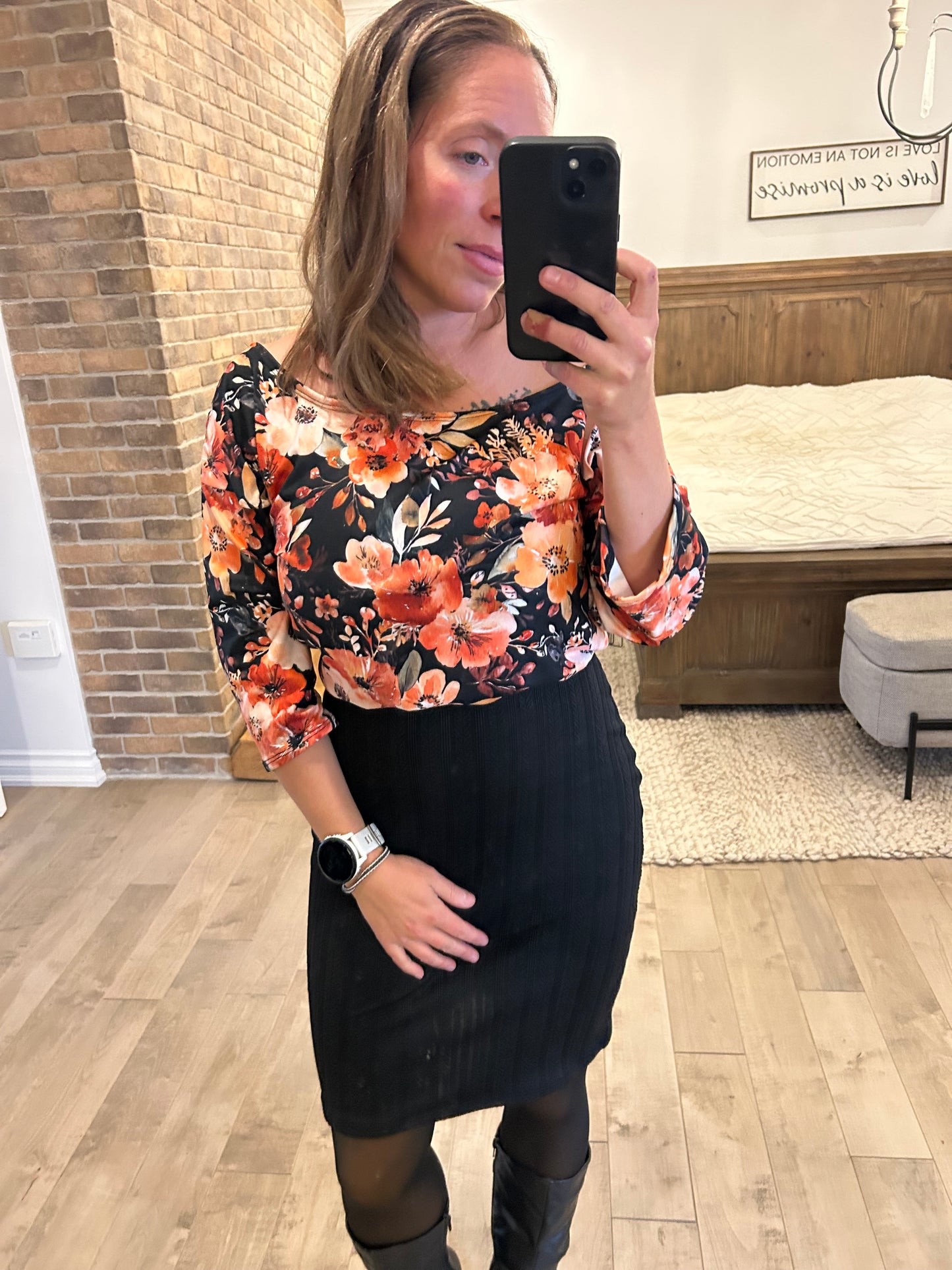 Robe d’automne haut avec cordon