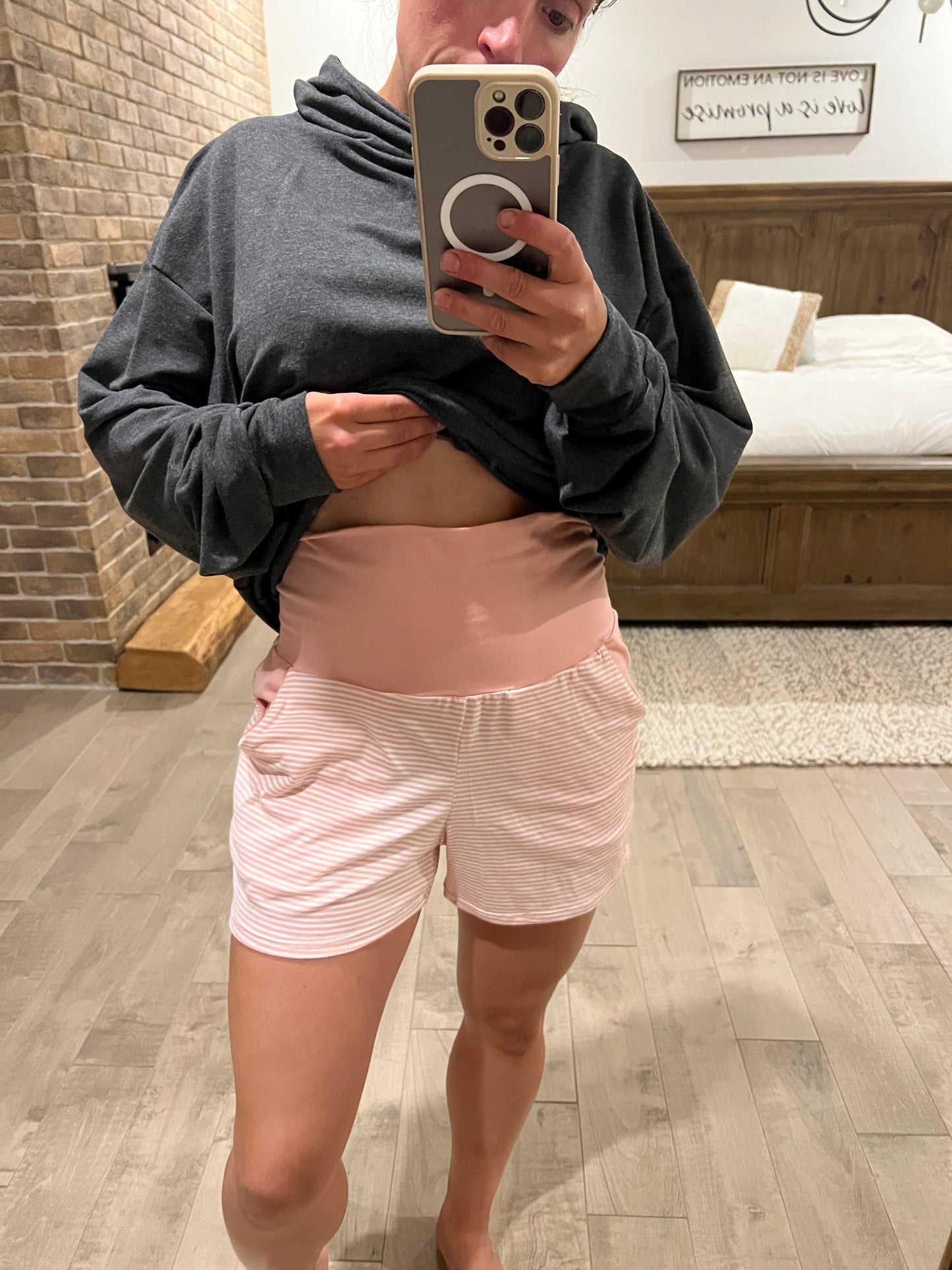 short ligné mellow rose