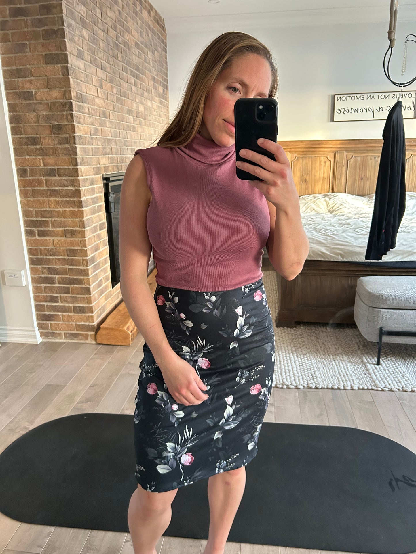 robe rib et fleuri