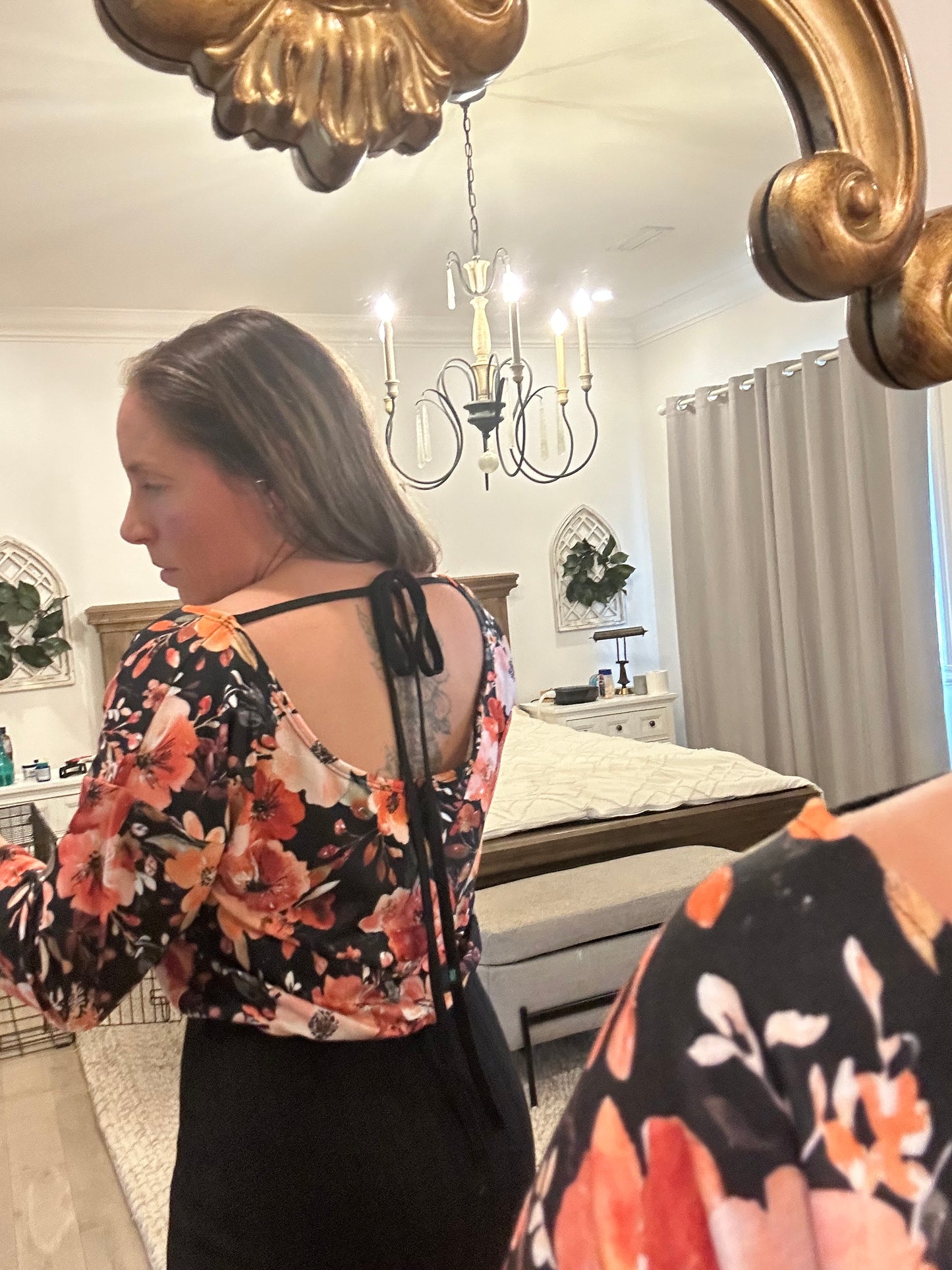 Robe d’automne haut avec cordon