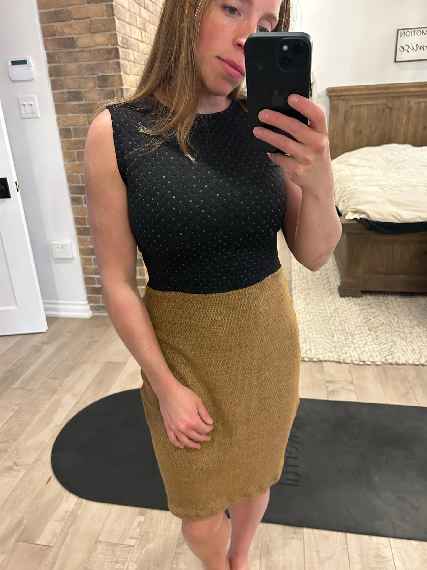 robe chic et bas brun