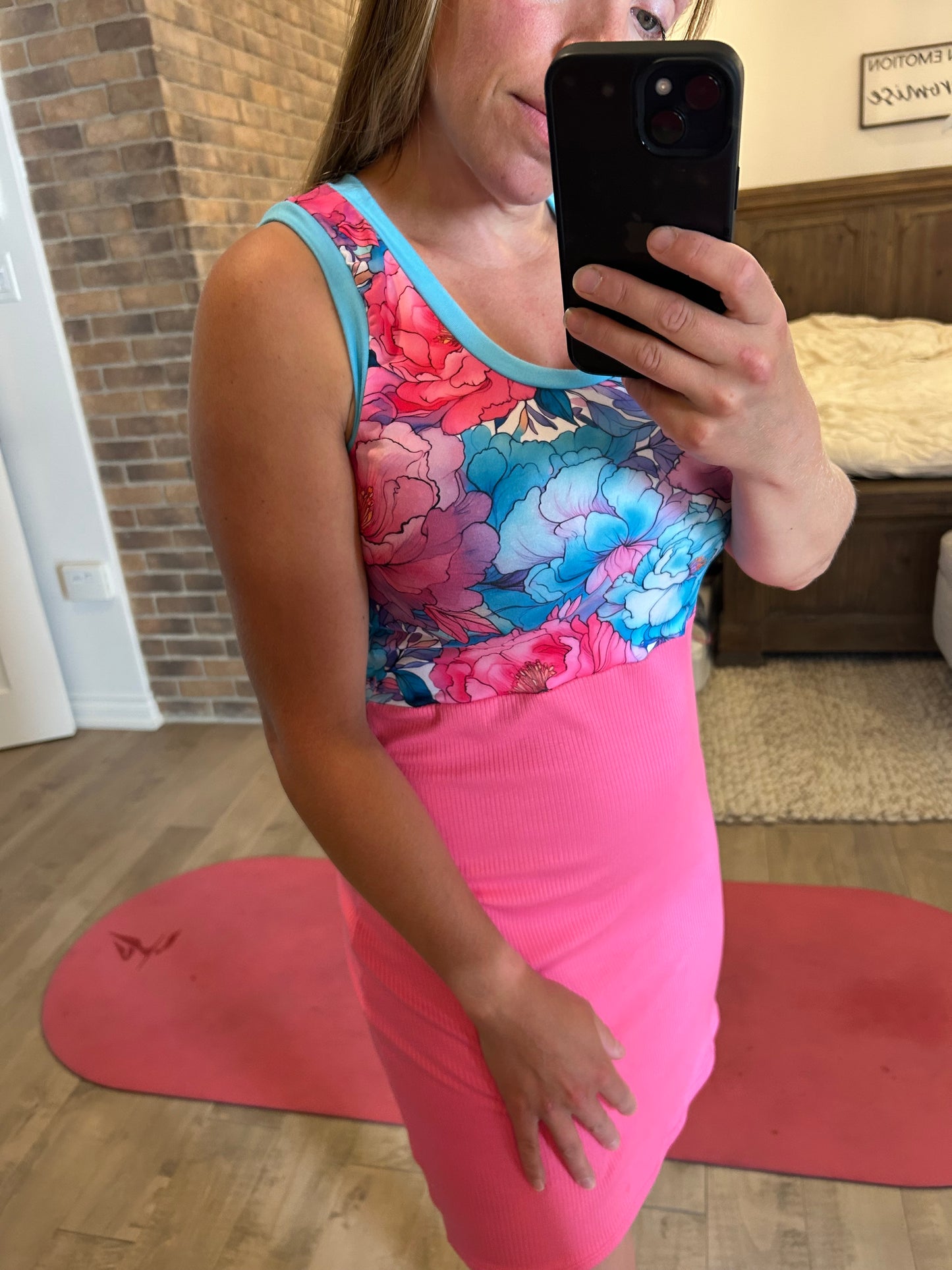 robe bas rib rose