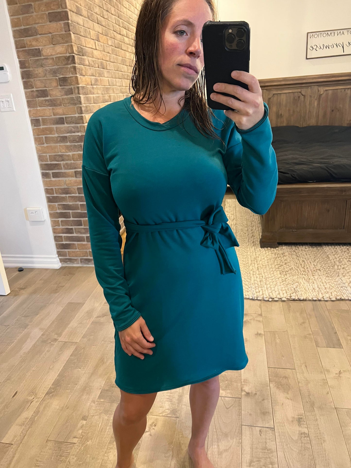 Robe vert sarcelle
