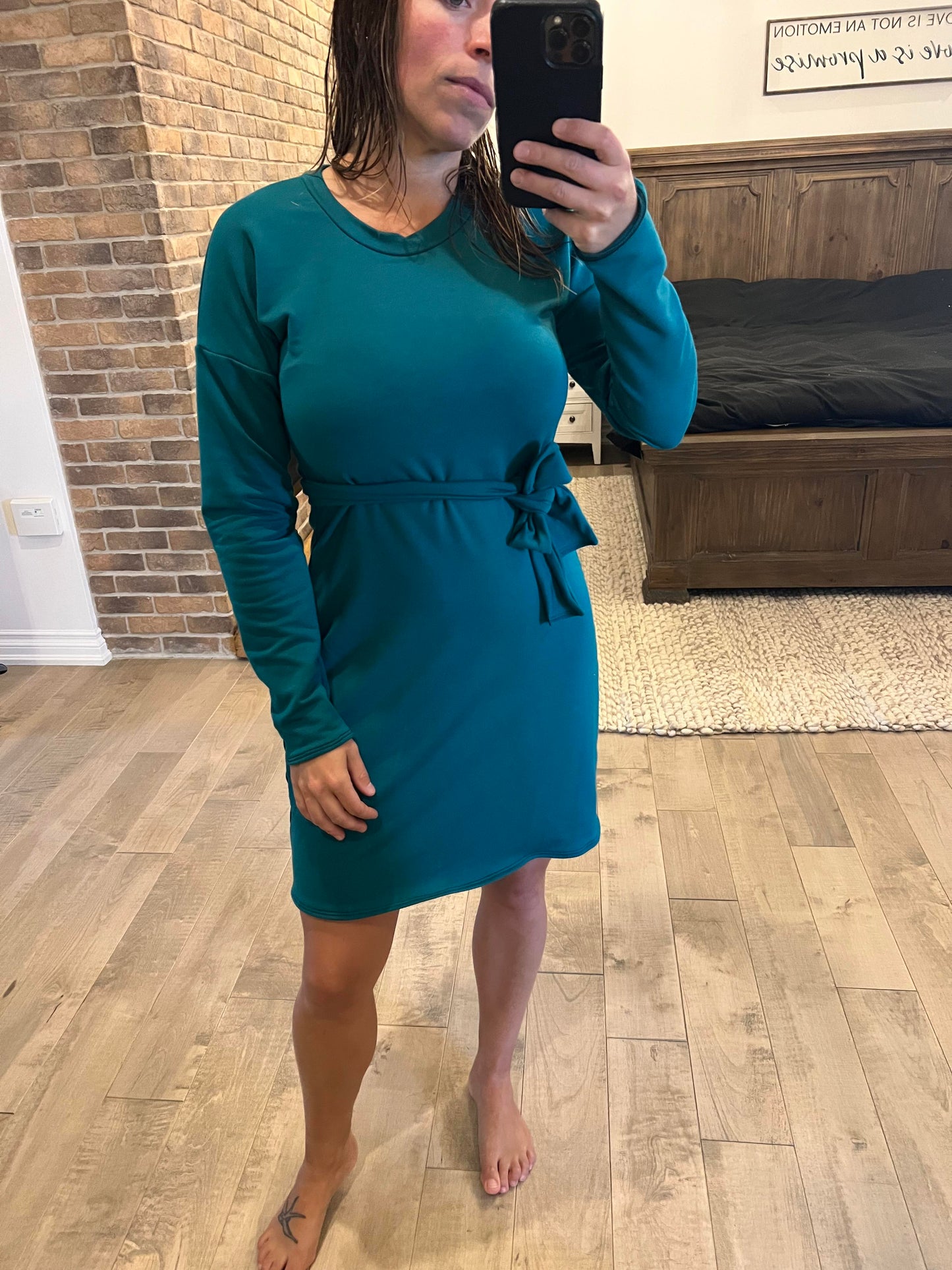 Robe vert sarcelle