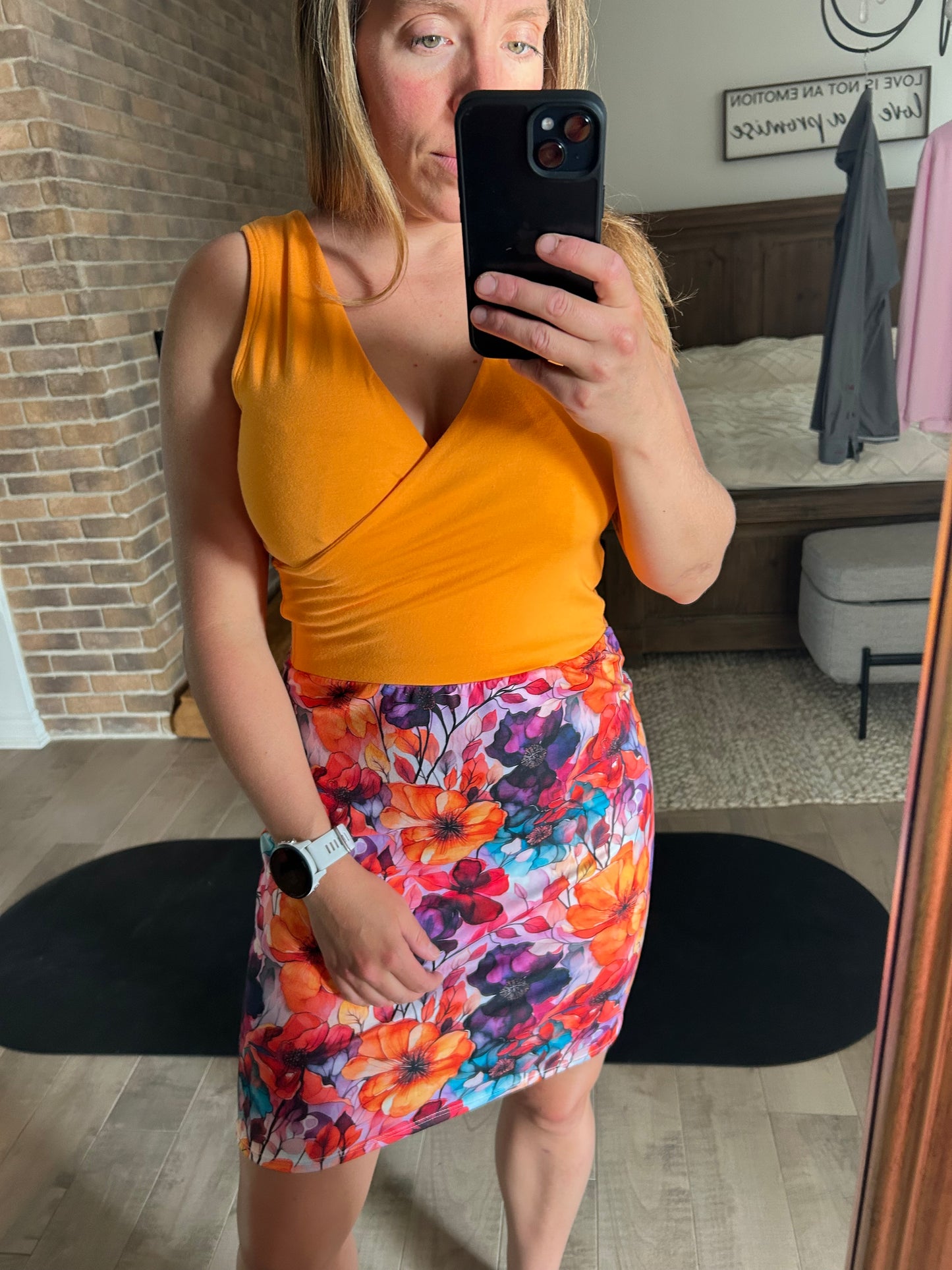 robe croisé orangé