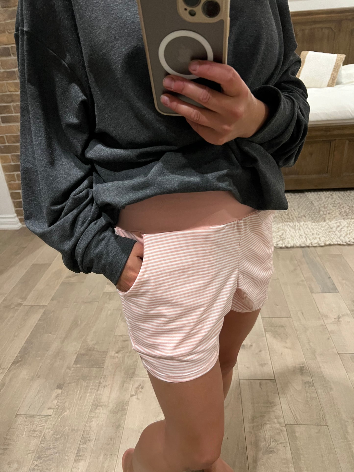 short ligné mellow rose