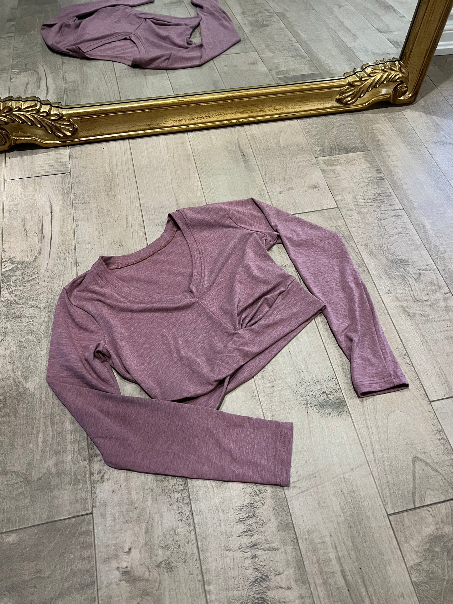 Crop top manche longue