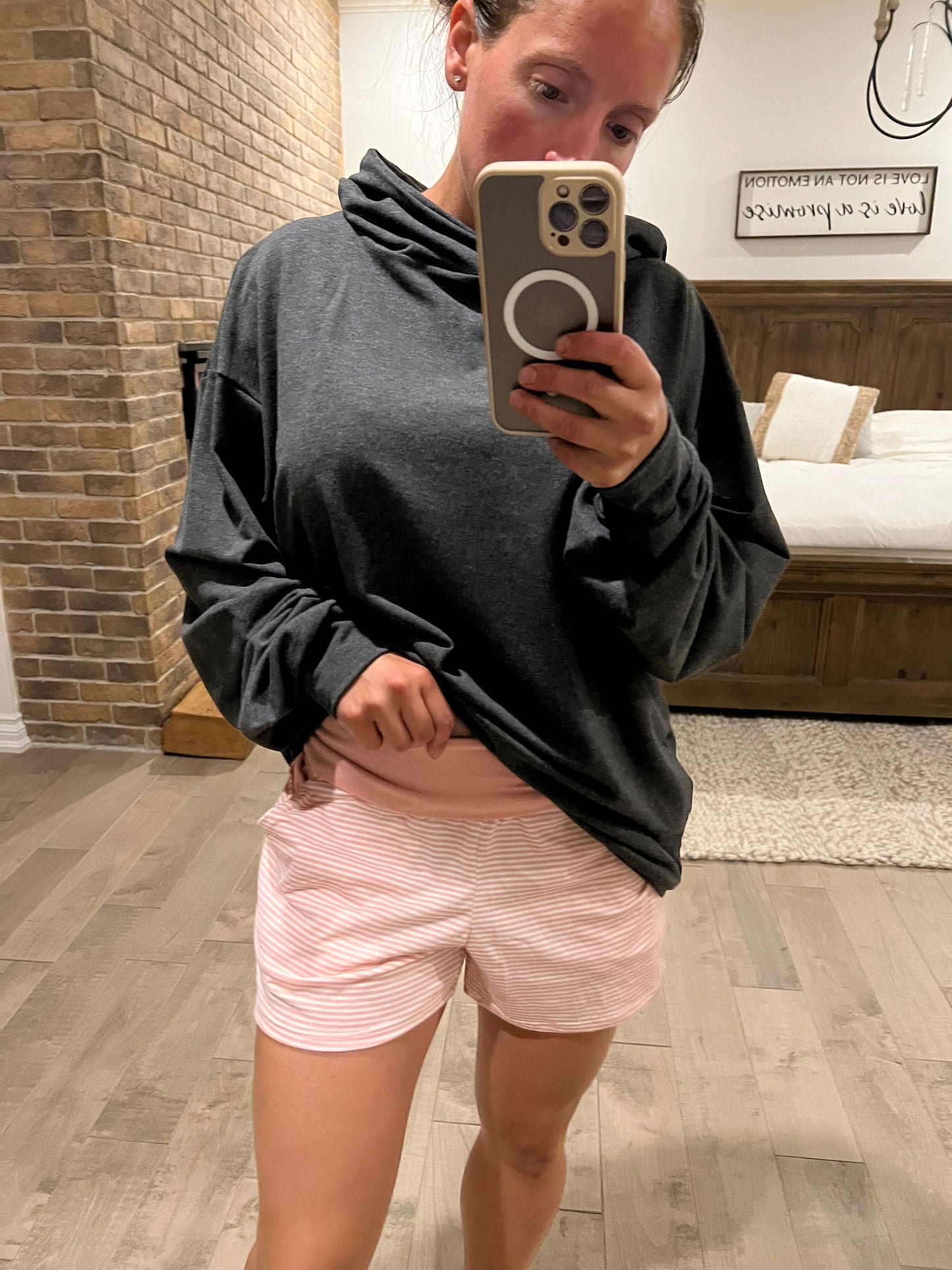 short ligné mellow rose
