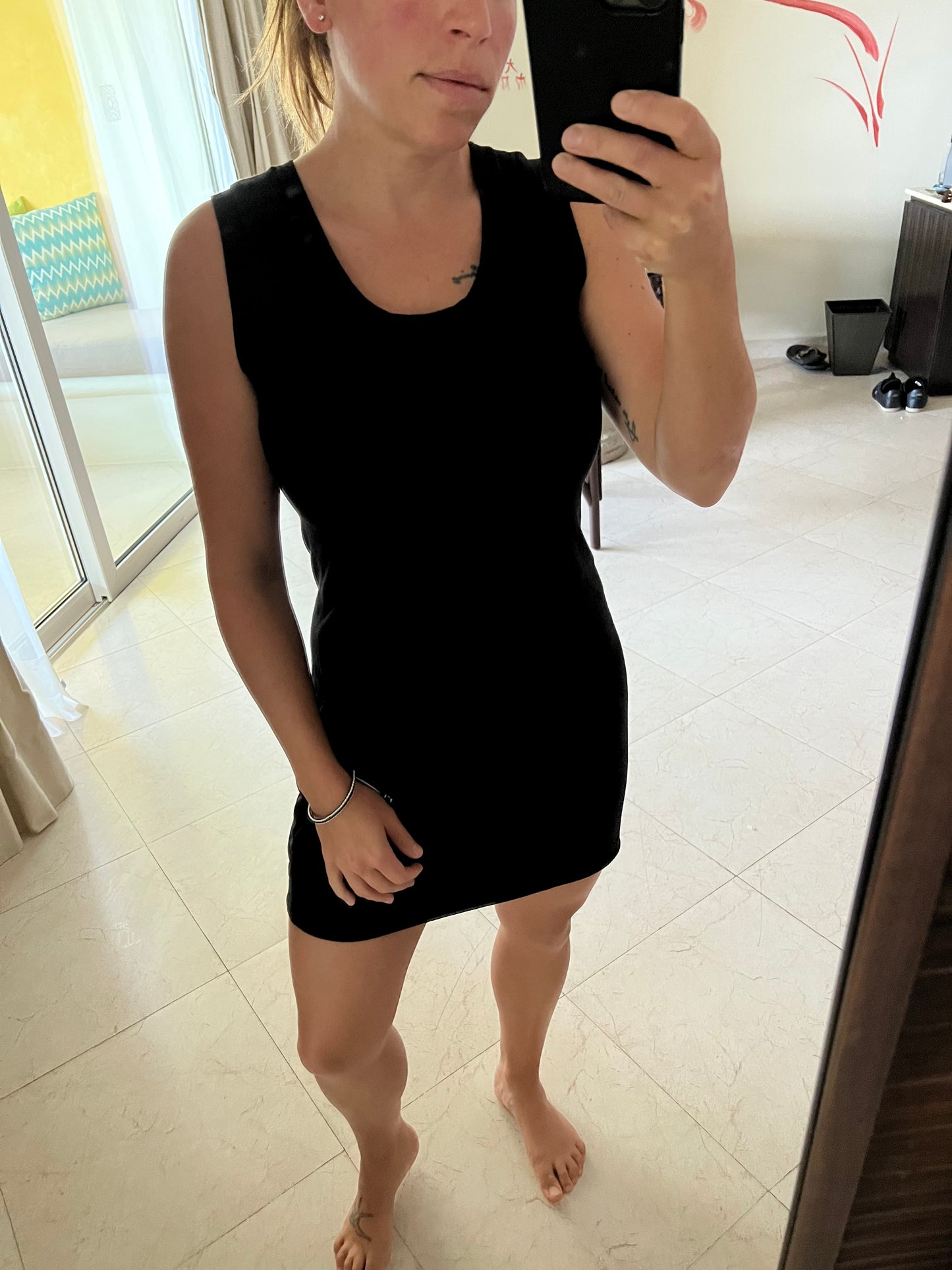 camisole bambou de coton noir