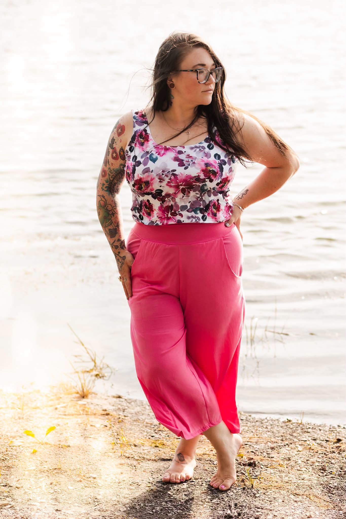 Cozy pants court rose flash
