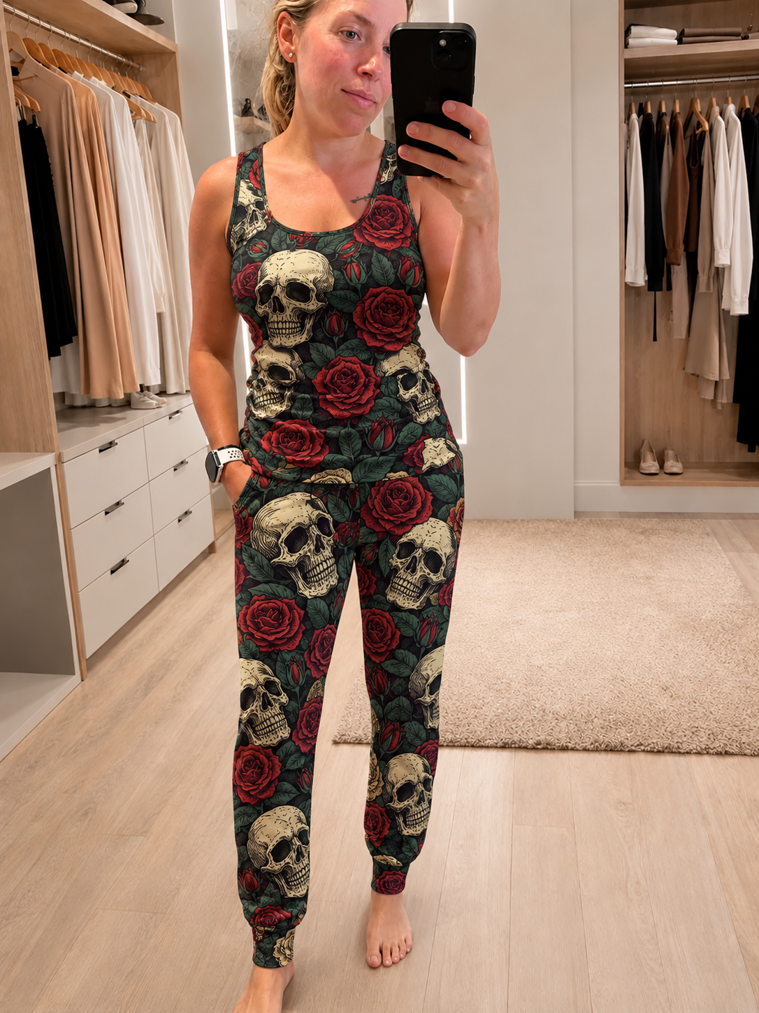 camisole femme squelette