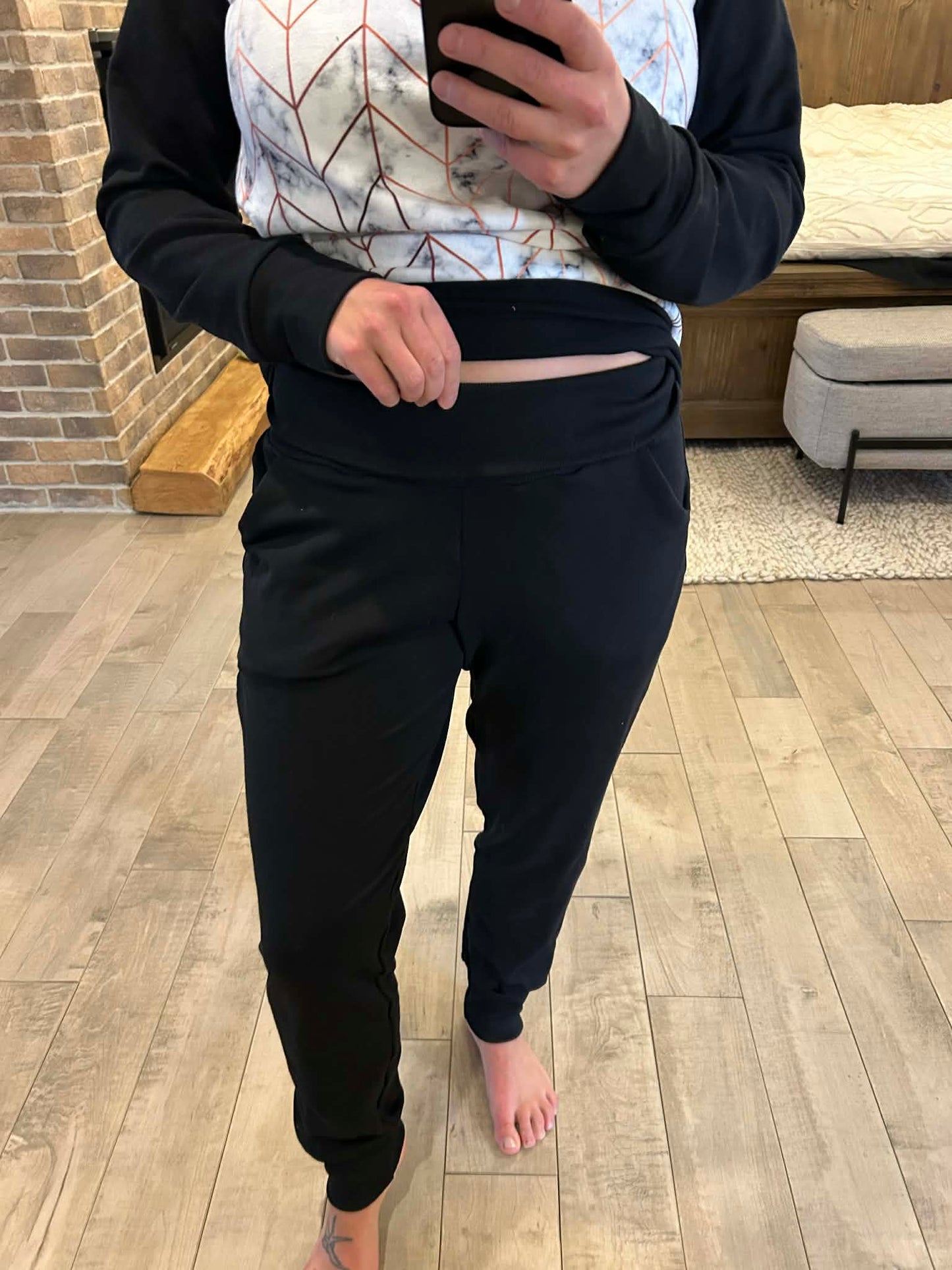 Jogging bambou terry noir