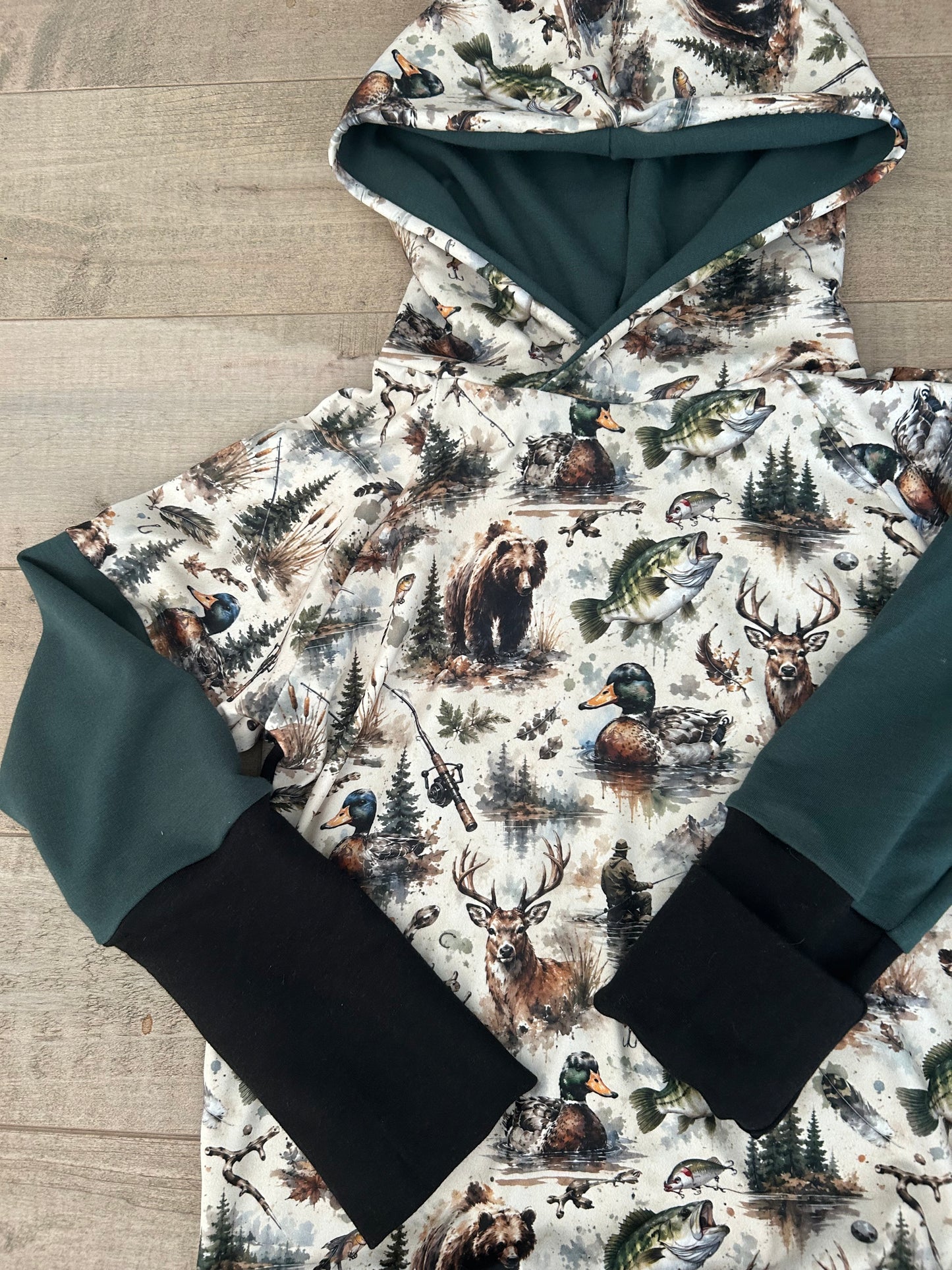 Hoodie enfant chasse/peche