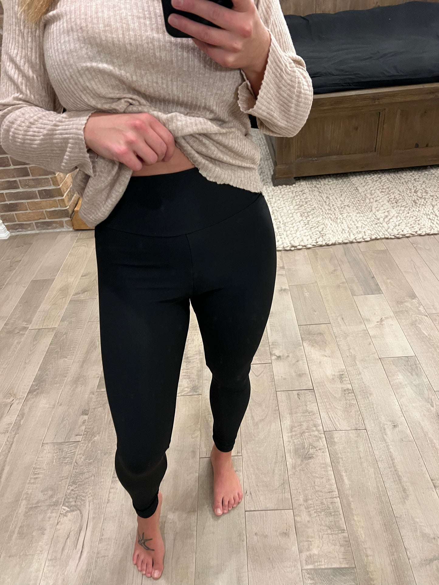legging doublé noir extensible