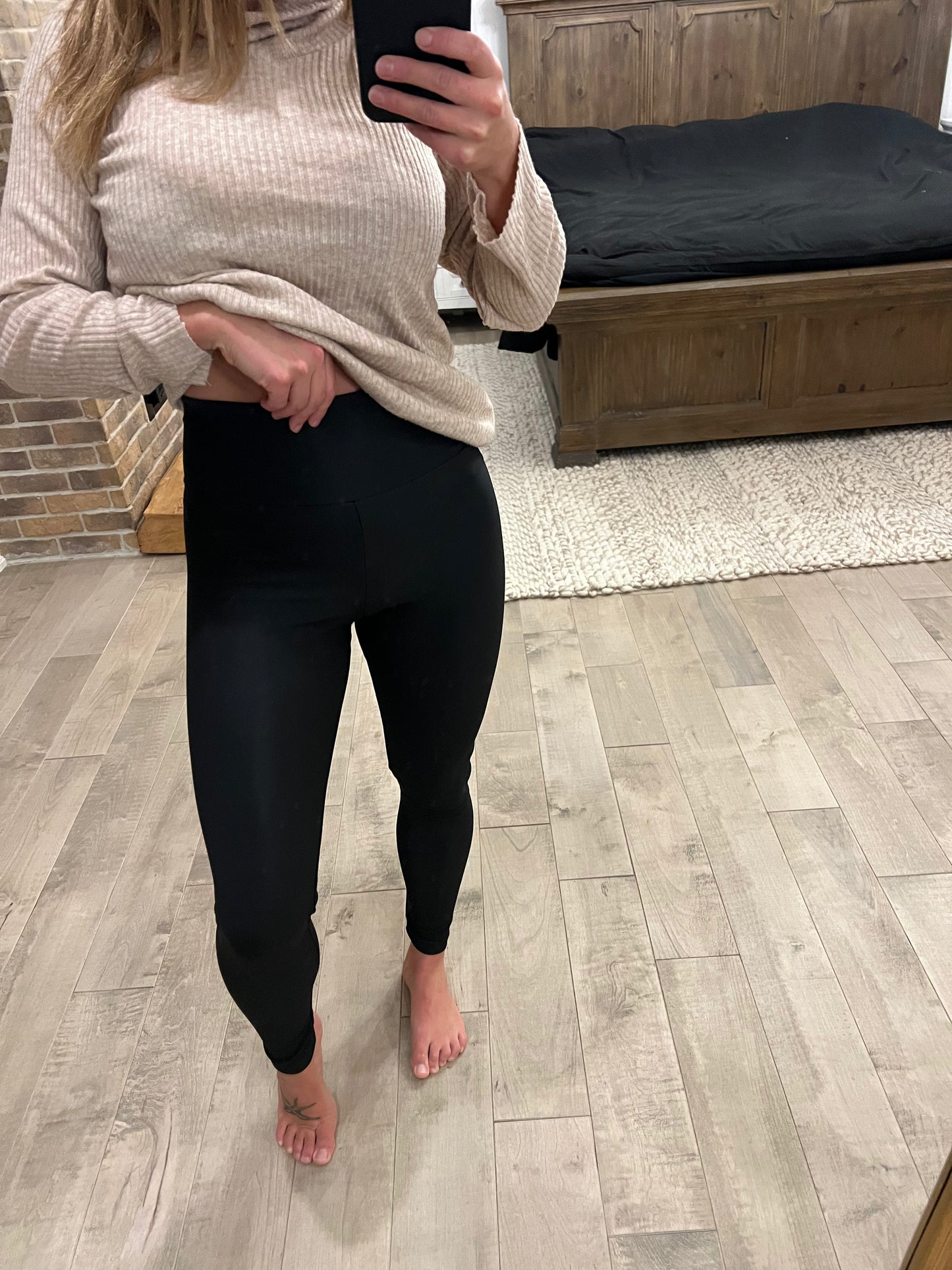 legging doublé noir extensible