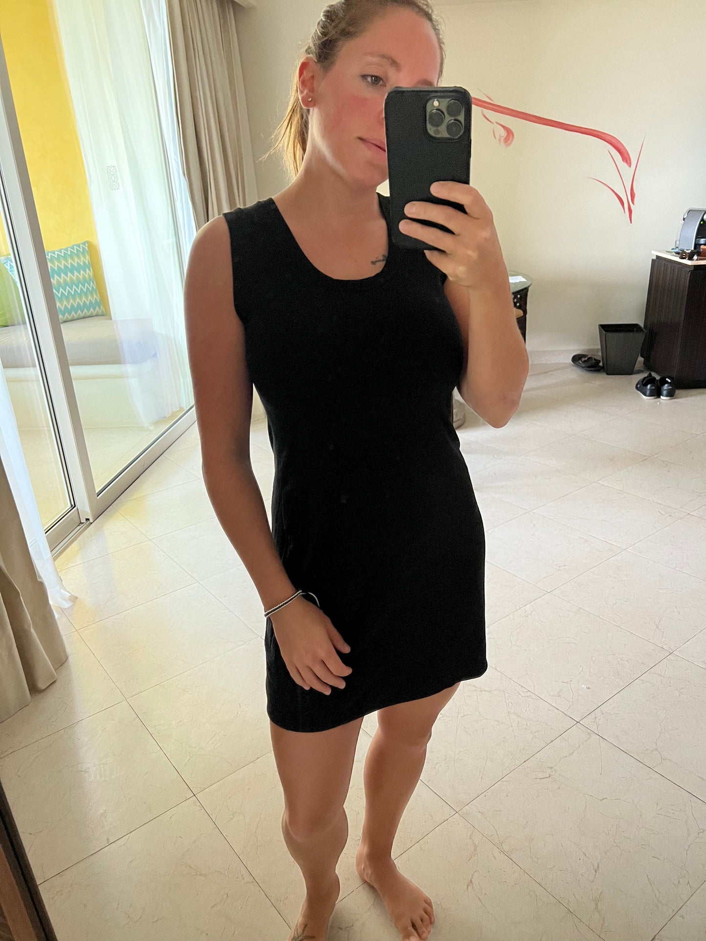 camisole bambou de coton noir