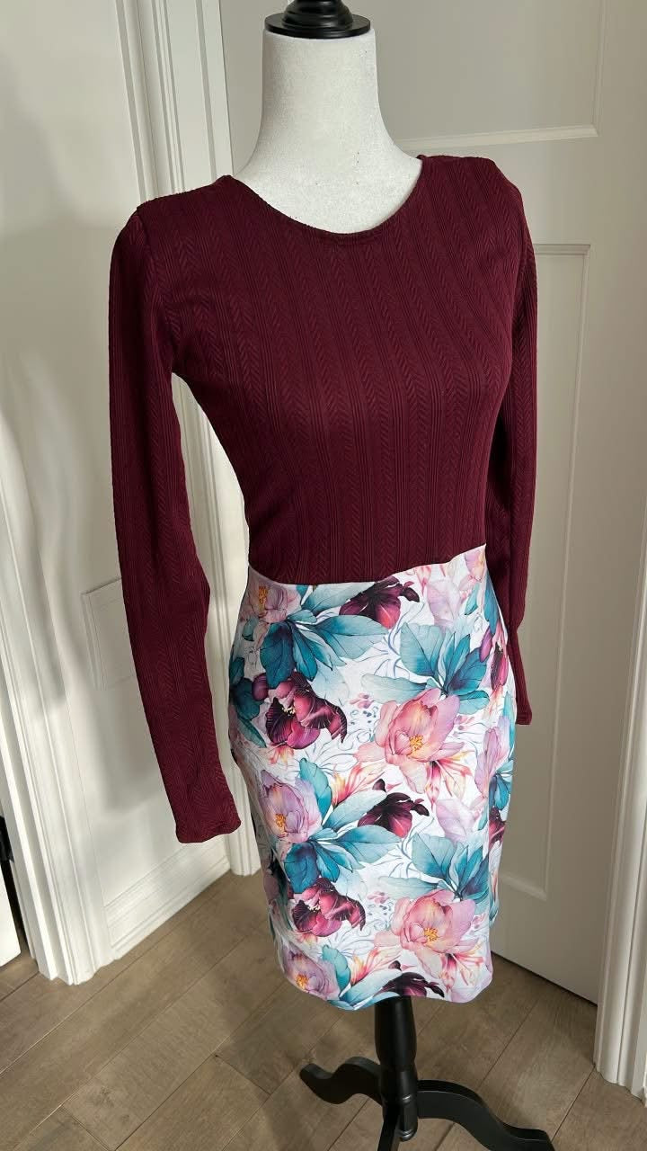 Robe automne texturé