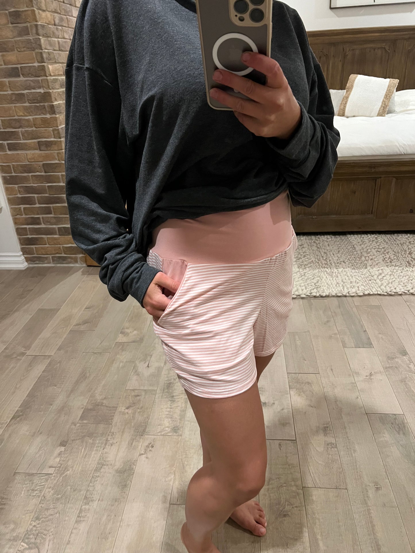 short ligné mellow rose