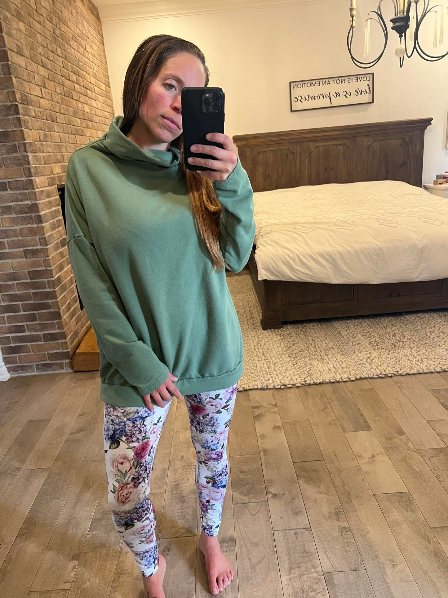 legging fleuri fond blanc