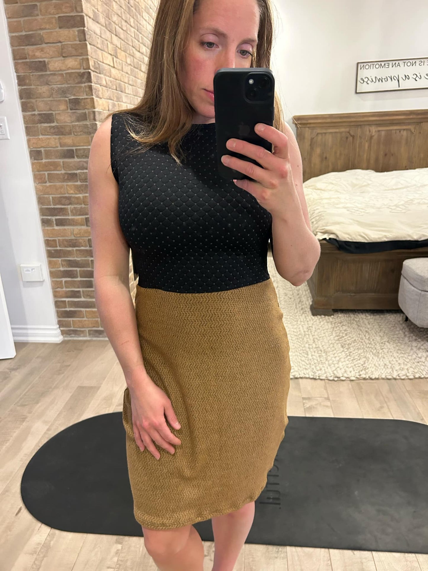 robe chic et bas brun