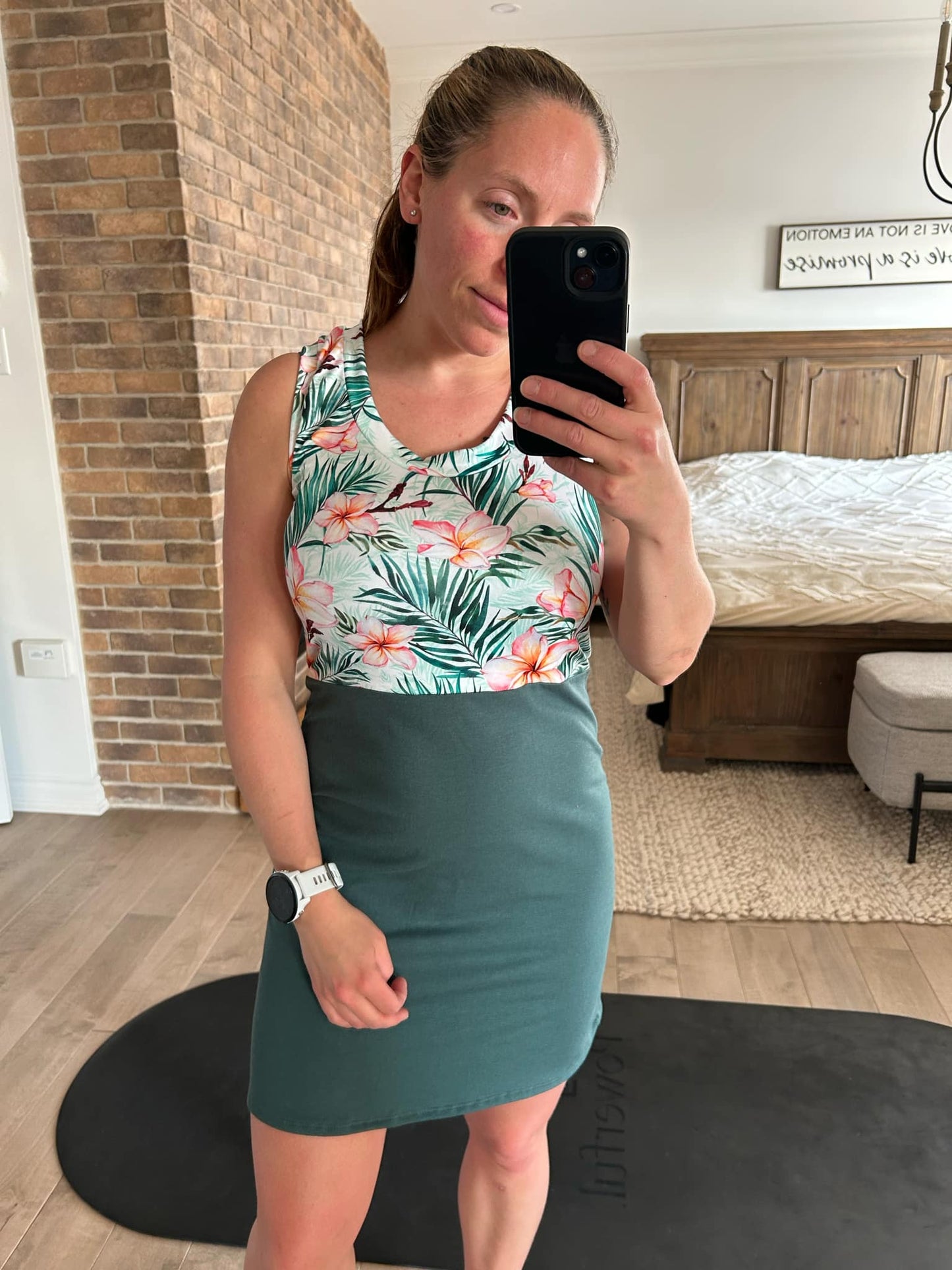 camisole pine et feuillage