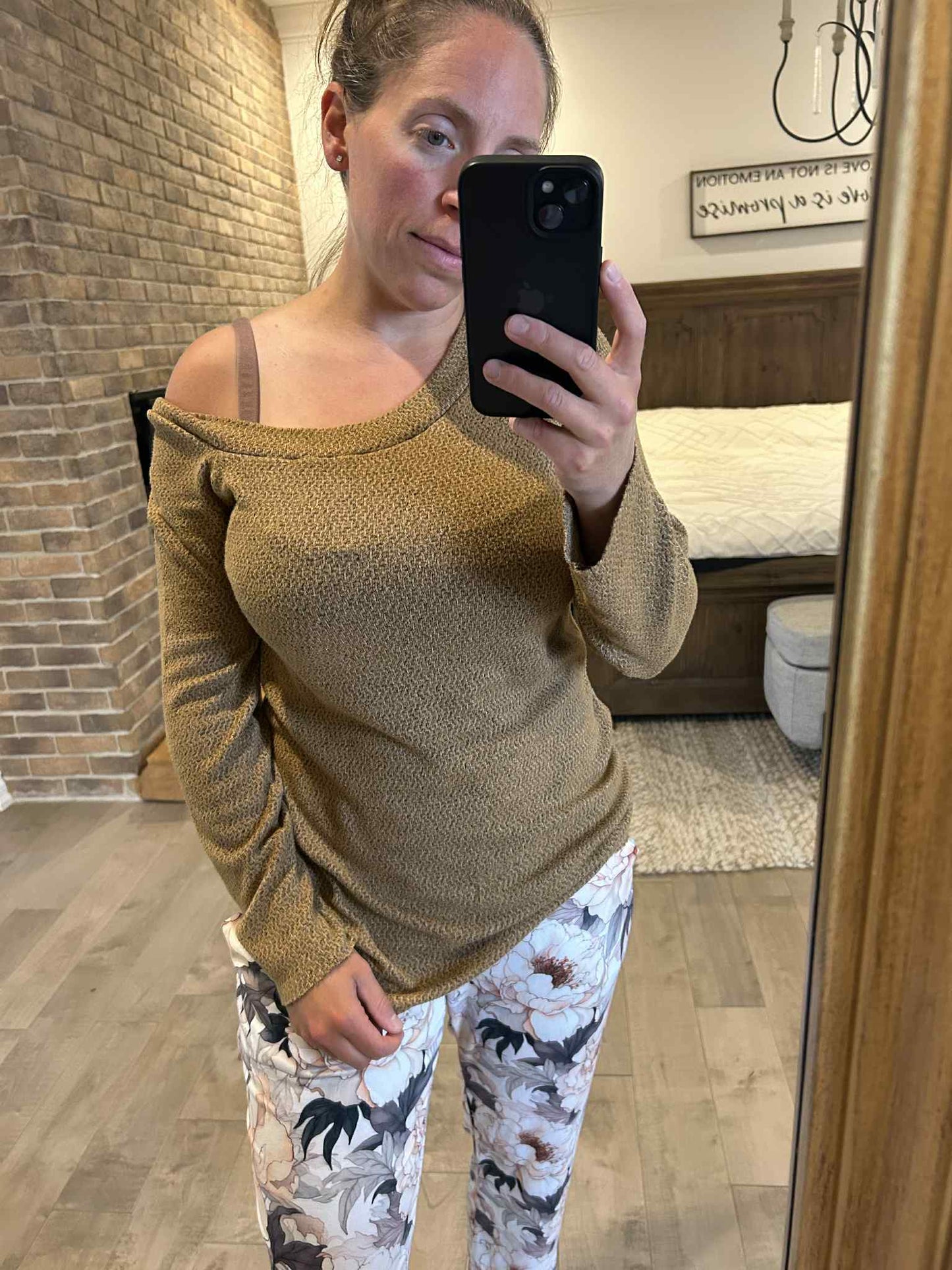 jogging automne fleur beige