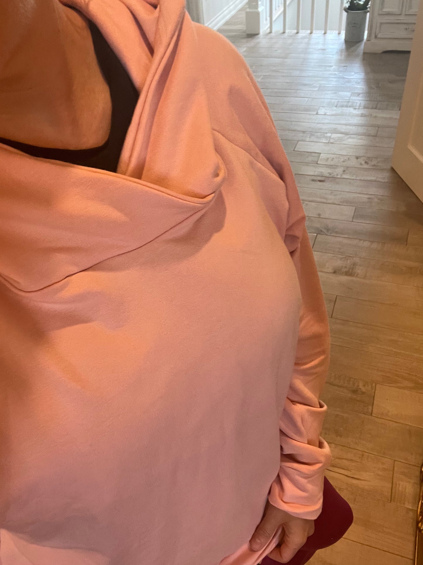 longueur chandail bambou terry mellow rose