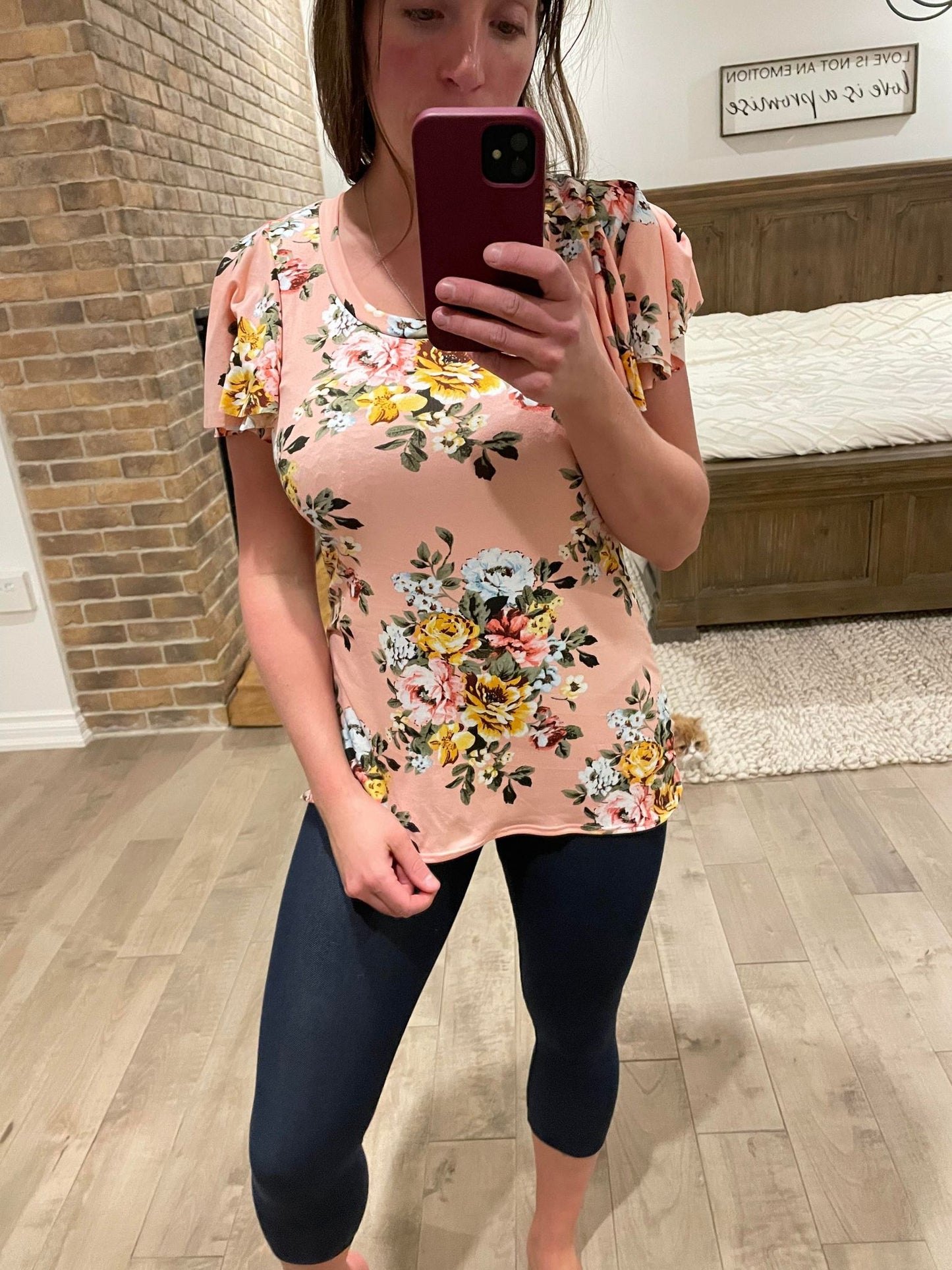 Legging style jegging marine mi mollet - Maman louve création