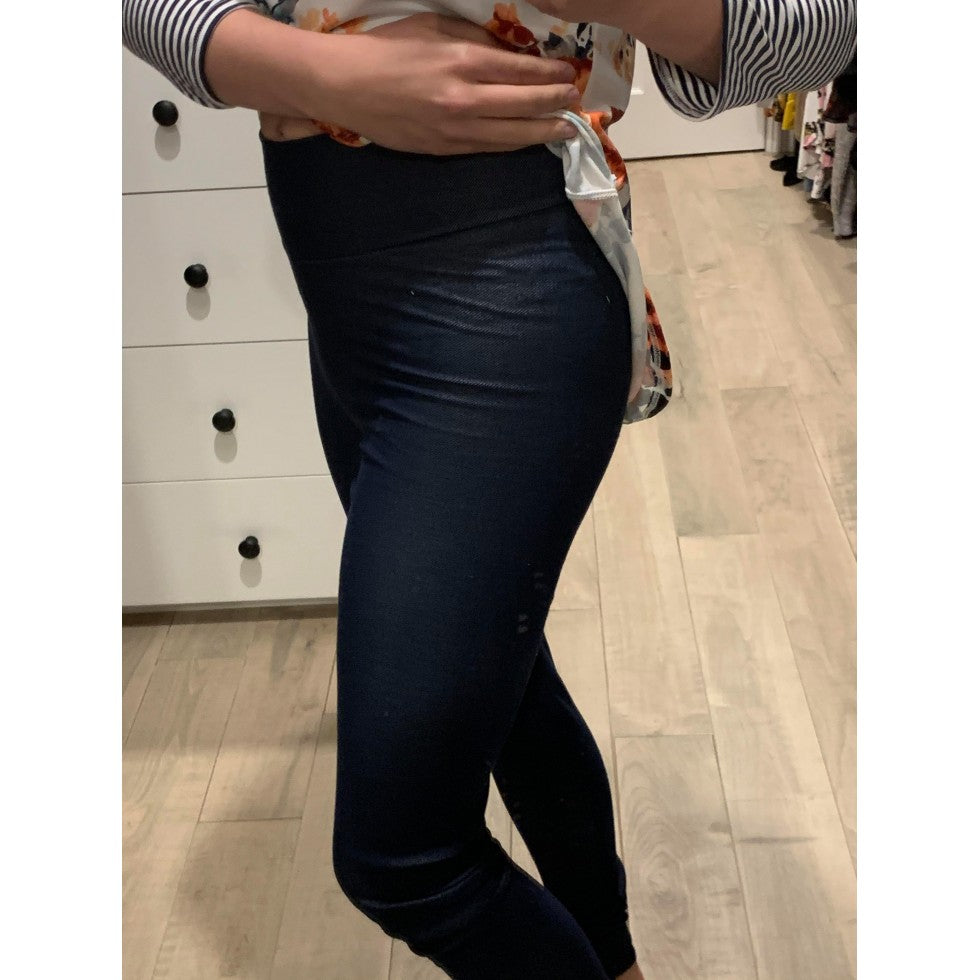 Legging style jegging marine long - Maman louve création