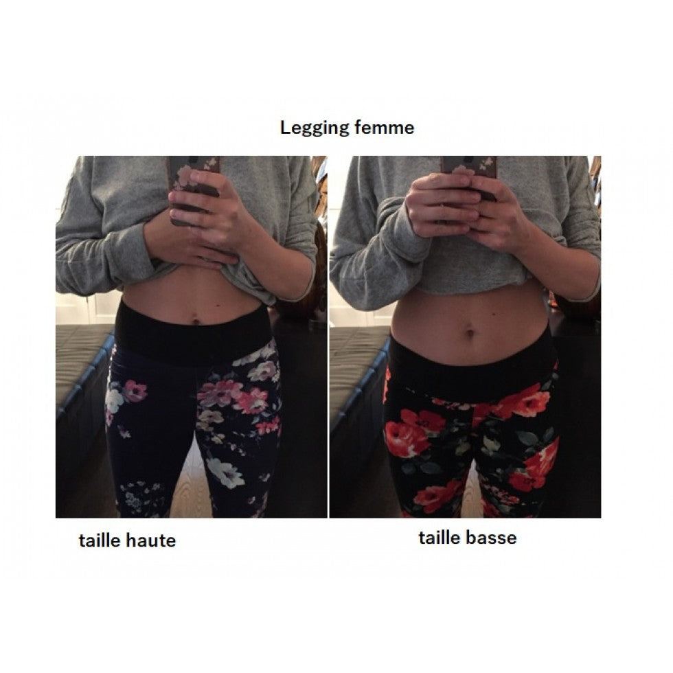 Legging style jegging marine mi mollet - Maman louve création